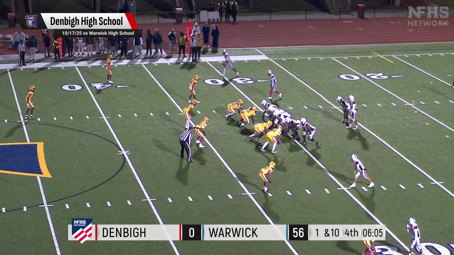 Football Recap: Denbigh Piles Up the Points Against Woodside + How To Watch