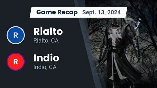 Football Recap: Rialto Takes a Loss