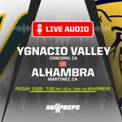 LISTEN LIVE Tonight: Ygnacio Valley at Alhambra