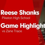 Reese Shanks Game Report: vs Adena