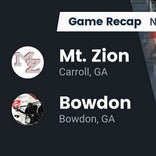 Bowdon vs. Taylor County