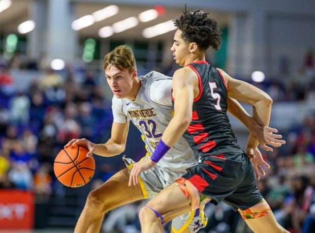 Top-ranked Duke signee Cooper Flagg produced a team-high 21 points in the victory for Montverde Academy. (Photo: Eugene Alonzo)