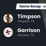 Garrison falls short of Timpson in the playoffs