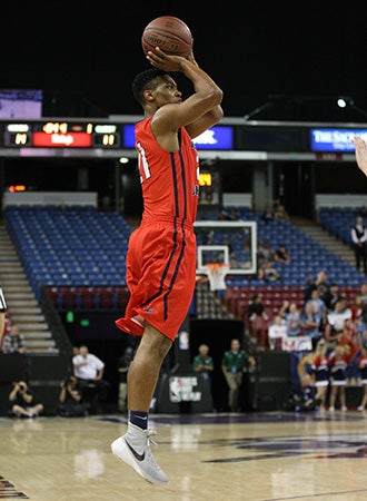 Jordan Hollins-Buckner had a team-high 13 points
for Modesto Christian.