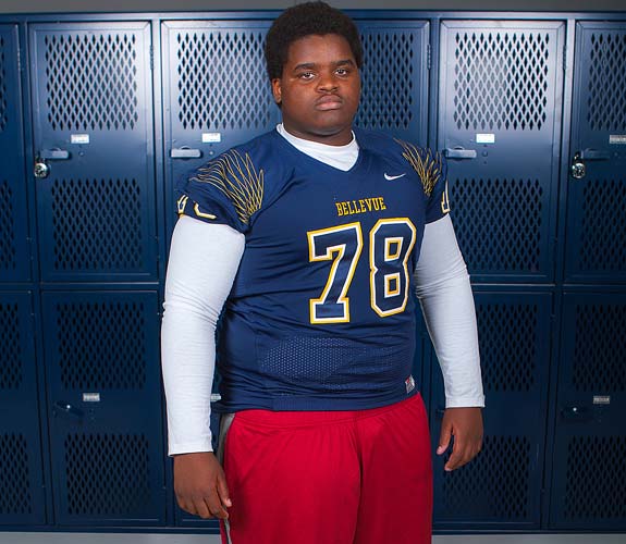 Darien Freeman will be part of the offensive line at Bellevue. In the Wing T offense, linemen are every bit as important as the ballcarriers.