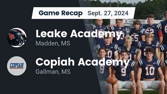 Football Game Preview: Leake Academy Rebels vs. Pillow Academy M