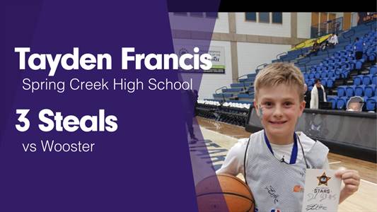 Tayden Francis Game Report: vs North Valleys