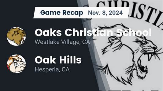 Football Recap: Deshonne Redeaux and  Christian Knoos Pace Oaks Christian Defense