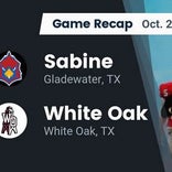 Sabine piles up the points against White Oak