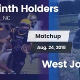 Football Game Recap: Corinth Holders vs. West Johnston