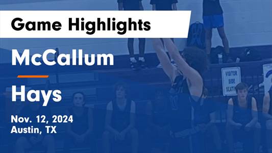 Basketball Recap: Hays Takes a Loss