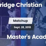 Football Game Recap: Cambridge Christian vs. Master's Academy