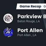 Football Game Recap: Port Allen Pelicans vs. Parkview Baptist Eagles