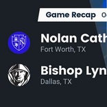 Football Game Recap: Nolan Catholic Vikings vs. Bishop Lynch Friars