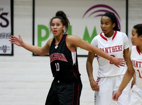 Alana Horton, Salesian (left)