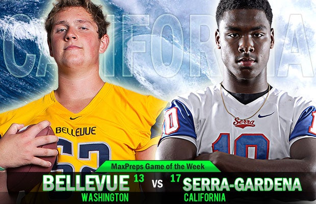Serra gets a tough draw in Bellevue (Wash.), winners of 54 straight, in the 2014 Honor Bowl at Oceanside High School.