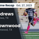 Football Game Recap: Andrews Mustangs vs. Brownwood Lions