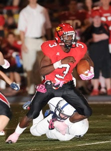 Chaparral's electrifying junior
Davonte' Neal was held in check,
but still managed his 28th TD.
