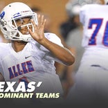 Most dominant football teams from Texas