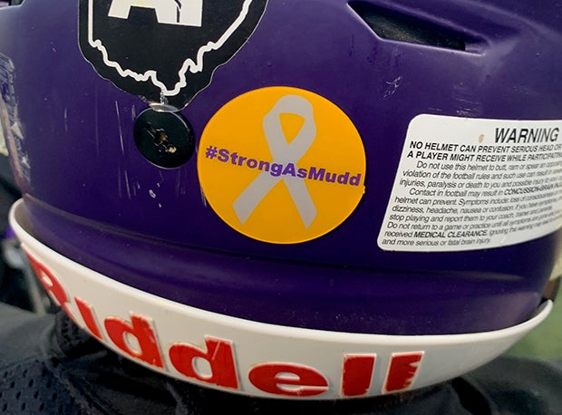 Bellbrook (Ohio) High School's football team will wear #StrongAsMudd stickers for the rest of the season in honor of former Clinton-Massie (Clarksville, Ohio) coach Brian Mudd. 