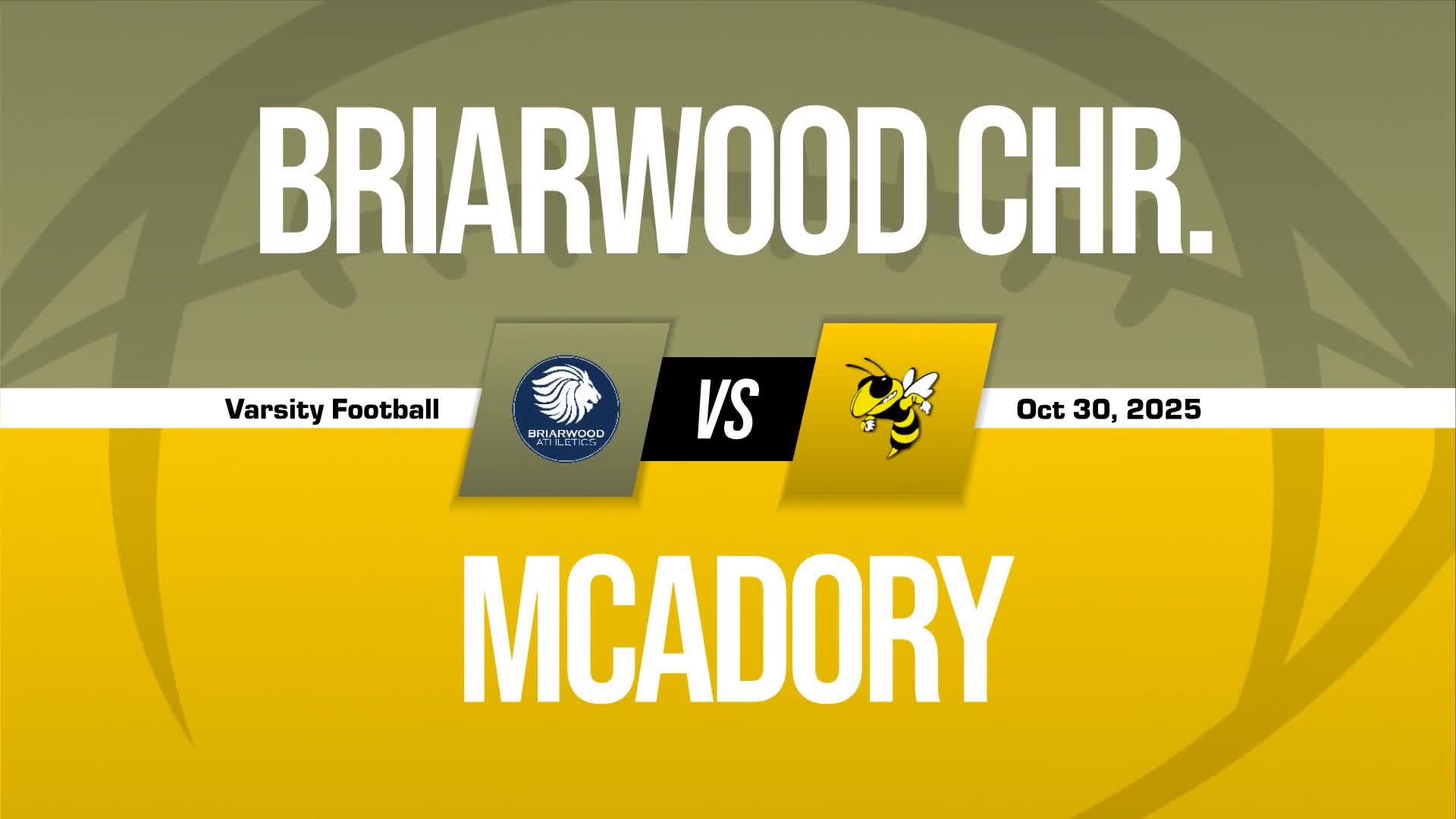 Football Game Preview: Briarwood Christian Lions vs. Leeds Greenwave + How To Watch