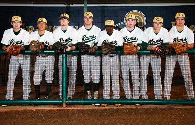 First-year head coach Jed Hixson inherits a team with eight returning starters. Left to right: Chris Erwin, Oscar Valdes, Korey Anderson, Taylor Allum, Jeril Dawson, Brandon Benson, Austin Meadows and Jack Banda.