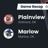 Football Game Recap: Marlow Outlaws vs. Plainview Indians