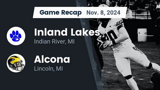 Football Recap: Garrett Somers' Big Game Can't Quite Lead Alcona over Inland Lakes