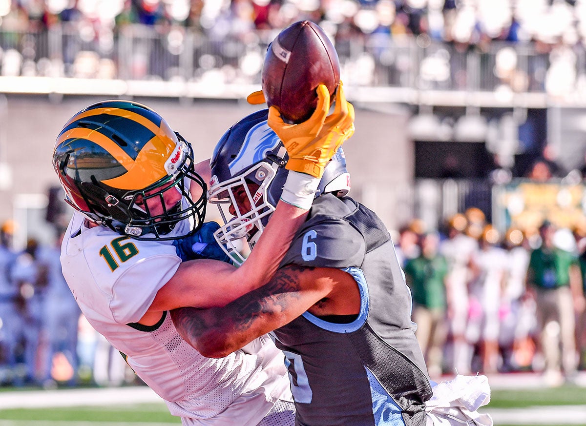 Danny Drucker of San Ramon Valley goes up for the ball in the CIF Division 2-A finals Saturday at Saddleback College in Mission Viejo. (Photo: Louis Lopez)