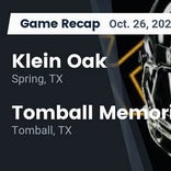 Football Game Recap: Klein Oak Panthers vs. Tomball Memorial Wildcats