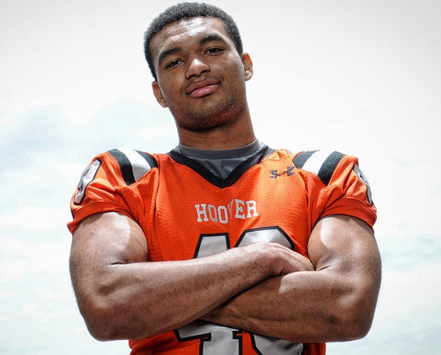 Christian Bell, an Alabama commit, is rated the nation's No. 14 weakside defensive end by 247Sports.