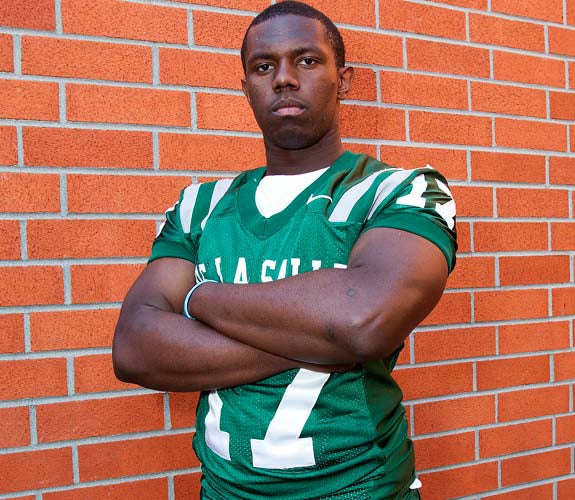 Linebacker Michael Hutchings is a big-time recruit for De Le Salle.