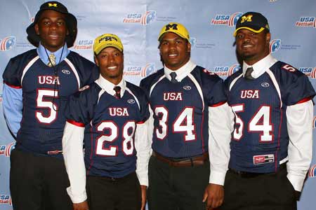 Michigan-bound contingent (L-R): Devin Funchess, Terry Richardson, James Ross and Royce Jenkins Stone. 