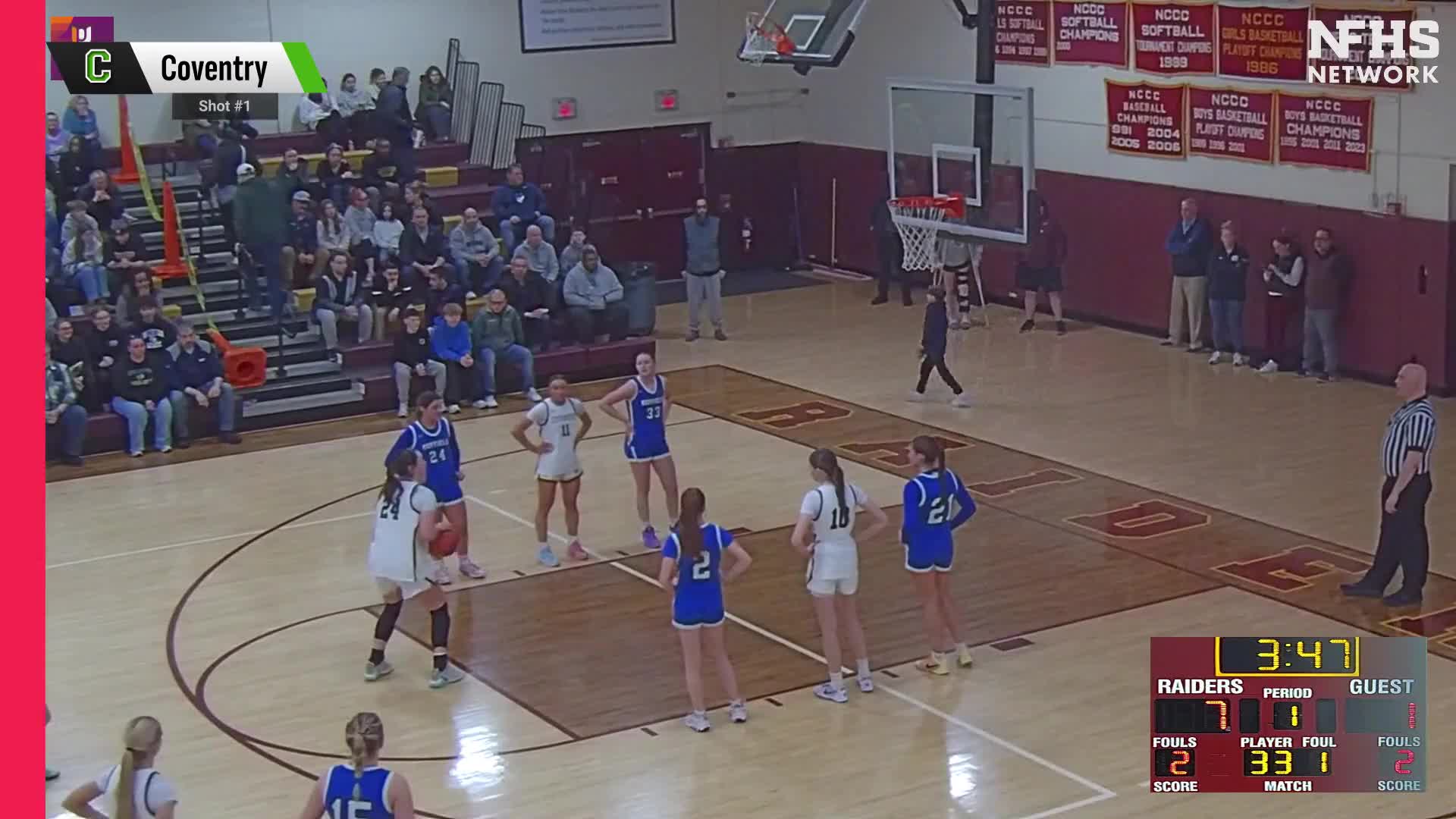 Basketball Recap: Suffield Falls Short Against Ranked Coventry + How To Watch