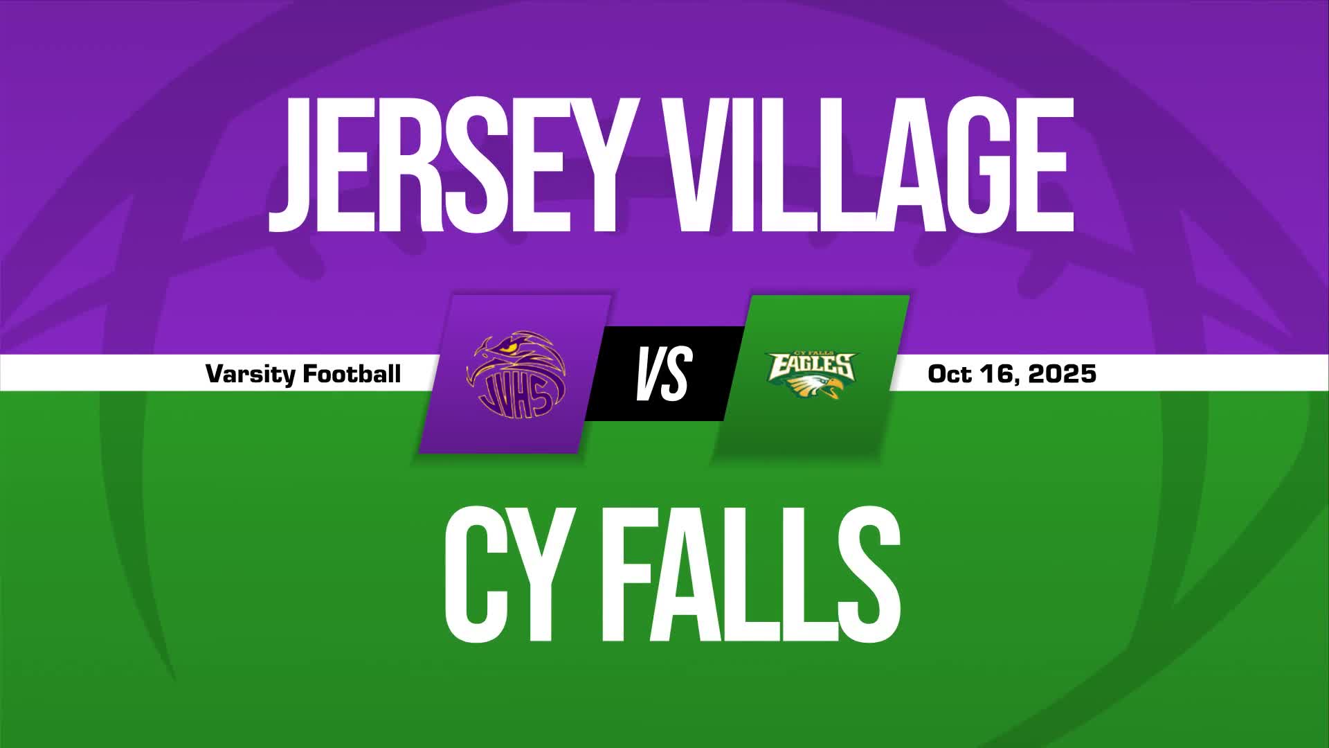 Football Game Preview: Jersey Village Falcons vs. Cypress Ridge Rams + How To Watch