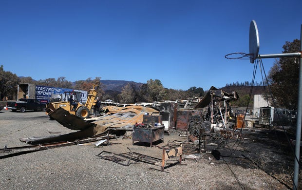 Destruction was a theme of the Valley Fire.
