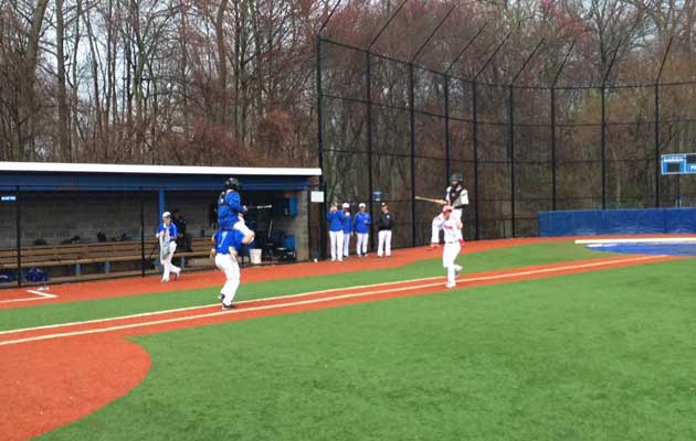 It looked like a scene from Medieval Times at a Connecticut high school baseball game this week.