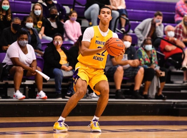 Montverde Academy senior Caleb Houstan sets up for a jump shot.