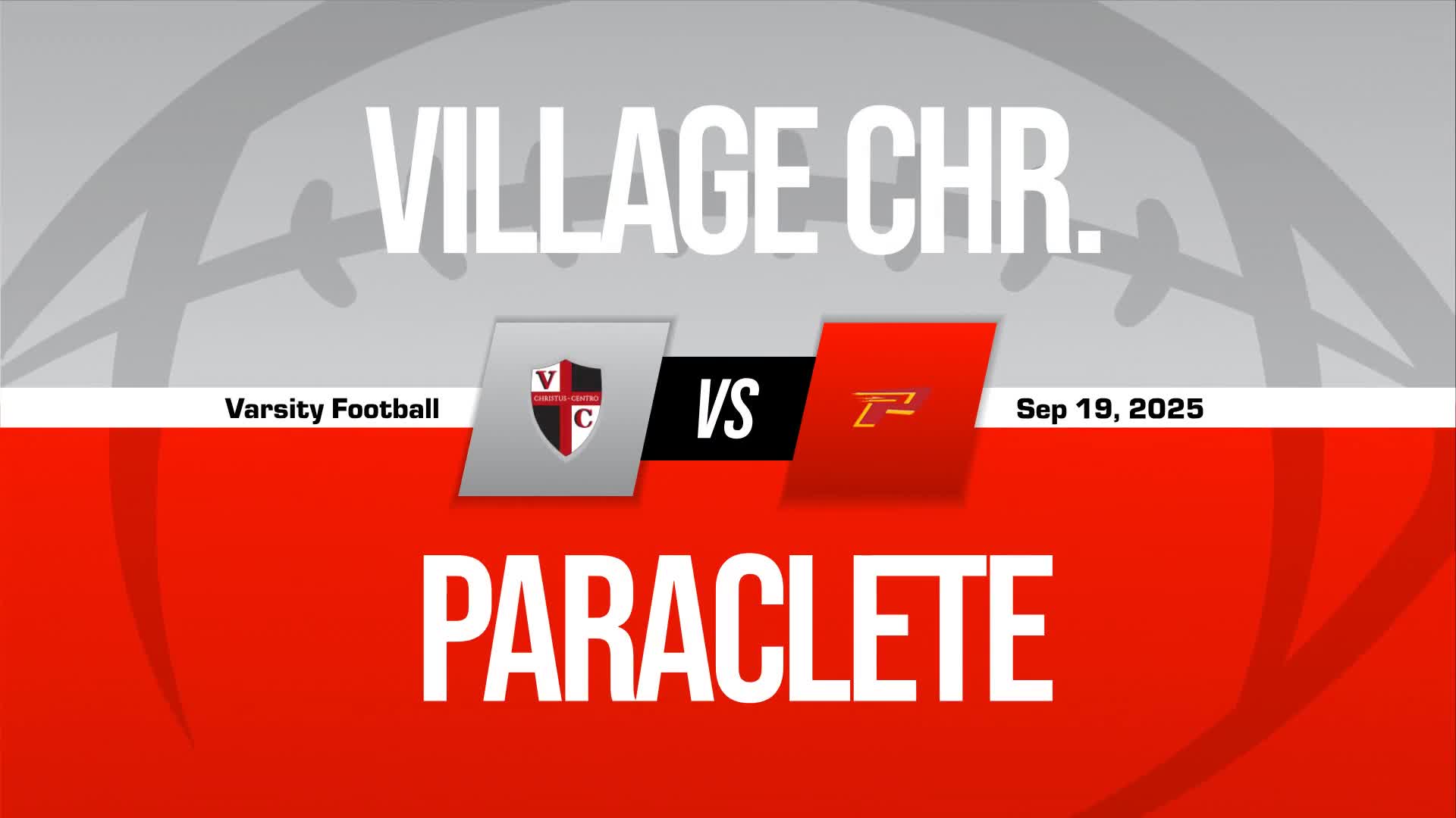 Football Game Preview: Paraclete Spirits vs. Cathedral Phantoms