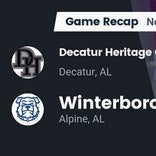 Football Game Recap: Decatur Heritage Christian Academy Eagles vs. Winterboro Bulldogs