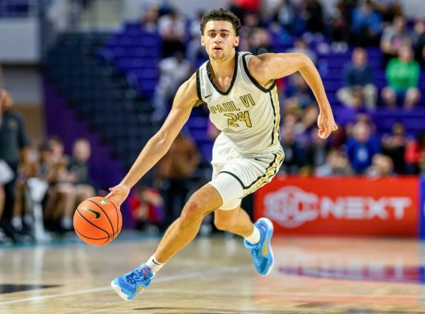 Four-star Duke signee Darren Harris scored a team-high 18 points to lead No. 2 Paul VI to crucial WCAC victory. (Photo: Eugene Alonzo)