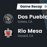 Football Game Recap: Dos Pueblos Chargers vs. Rio Mesa Spartans