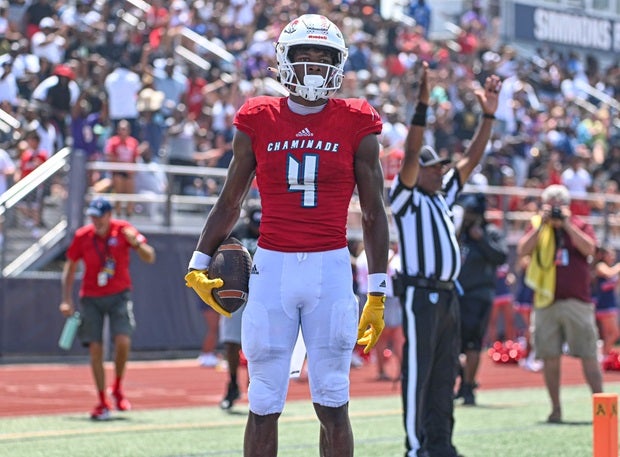 Chaminade-Madonna wide receiver Jeremiah Smith is the top-rated player in his class and one of the most searched players this school year on MaxPreps. (Photo: Patrick Tewey)