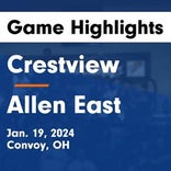 Carson Clum leads Allen East to victory over Riverdale