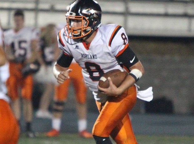 Ashland quarterback Keagen Armitage threw for a school-record 477 yards and accounted for five touchdowns in a 49-48 win over West Holmes.