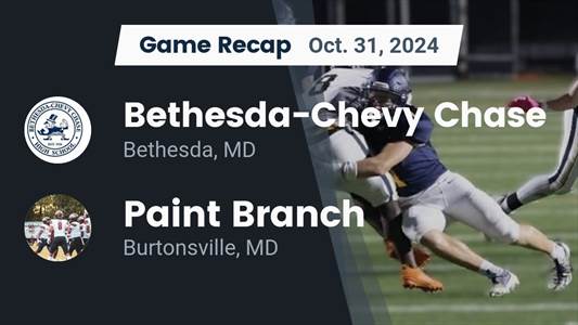 Football Recap: Bethesda-Chevy Chase's Loss Ends Three-Game Winn
