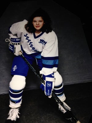 Hockey is in Herman's blood, though shesaid she doesn't pay as much attention to the sportnow that she is a decorated freestyle skier.
