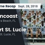 Football Game Recap: Port St. Lucie vs. Pompano Beach