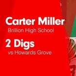 Carter Miller Game Report: vs New Holstein