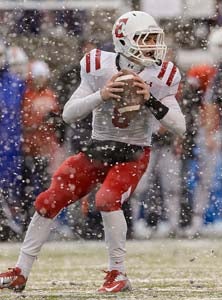 East quarterback Isaac Valles.